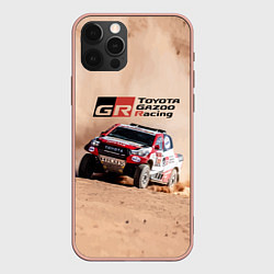 Чехол для iPhone 12 Pro Max Toyota Gazoo Racing Desert Rally, цвет: 3D-светло-розовый