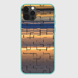 Чехол для iPhone 12 Pro Max Мозаика цветная colored mosaic, цвет: 3D-мятный