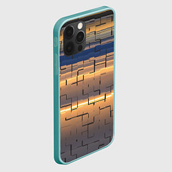 Чехол для iPhone 12 Pro Max Мозаика цветная colored mosaic, цвет: 3D-мятный — фото 2