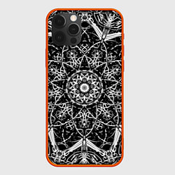 Чехол для iPhone 12 Pro Max Hard Lace, цвет: 3D-красный