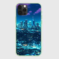 Чехол для iPhone 12 Pro Max Вечер в Лос-Анжелесе, цвет: 3D-салатовый
