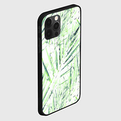 Чехол для iPhone 12 Pro Max Листья Пальмы Нарисованные Маслом, цвет: 3D-черный — фото 2