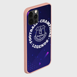 Чехол для iPhone 12 Pro Max Символ Everton и круглая надпись Football Legends, цвет: 3D-светло-розовый — фото 2