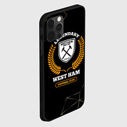 Чехол для iPhone 12 Pro Max Лого West Ham и надпись Legendary Football Club на, цвет: 3D-черный — фото 2