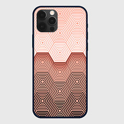 Чехол для iPhone 12 Pro Max Hexagon Minimal, цвет: 3D-черный