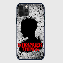 Чехол для iPhone 12 Pro Max Очень странные дела Stranger things, цвет: 3D-черный