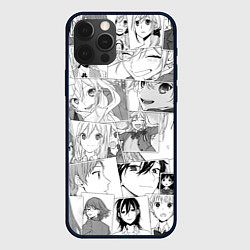 Чехол для iPhone 12 Pro Max Horimiya pattern, цвет: 3D-черный