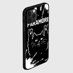 Чехол для iPhone 12 Pro Max Группа Paramore и Рок Кот, цвет: 3D-черный — фото 2