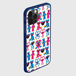 Чехол для iPhone 12 Pro Max POPPY PLAYTIME HAGGY WAGGY AND KISSY MISSY PATTERN, цвет: 3D-тёмно-синий — фото 2