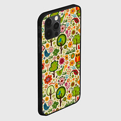 Чехол для iPhone 12 Pro Max COLORED FOREST ANIMALS, цвет: 3D-черный — фото 2