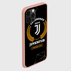 Чехол для iPhone 12 Pro Max Лого Juventus и надпись Legendary Football Club на, цвет: 3D-светло-розовый — фото 2