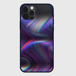 Чехол для iPhone 12 Pro Max WAVES ILLUSION, цвет: 3D-черный