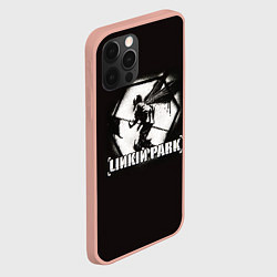 Чехол для iPhone 12 Pro Max Linkin Park рисунок баллончиком, цвет: 3D-светло-розовый — фото 2