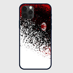 Чехол для iPhone 12 Pro Max Ac milan краска, цвет: 3D-черный