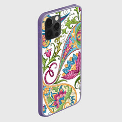 Чехол для iPhone 12 Pro Max Fashionable floral Oriental pattern Summer 2025, цвет: 3D-серый — фото 2