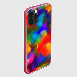 Чехол для iPhone 12 Pro Max Палитра художника, цвет: 3D-малиновый — фото 2