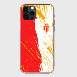 Чехол для iPhone 12 Pro Max Fc monaco фк монако краска, цвет: 3D-светло-розовый