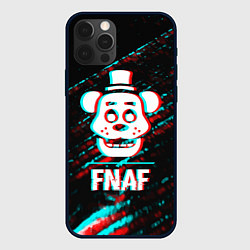 Чехол для iPhone 12 Pro Max FNAF в стиле Glitch Баги Графики на темном фоне, цвет: 3D-черный