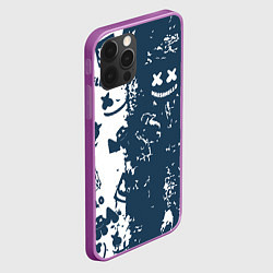 Чехол для iPhone 12 Pro Max Marshmello паттерн, цвет: 3D-сиреневый — фото 2