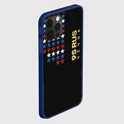 Чехол для iPhone 12 Pro Max Чечня 95 RUS, цвет: 3D-тёмно-синий — фото 2
