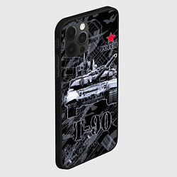 Чехол для iPhone 12 Pro Max Т-90 Владимир Основной боевой танк России, цвет: 3D-черный — фото 2