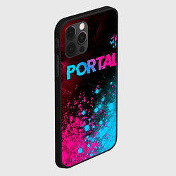 Чехол для iPhone 12 Pro Max Portal Neon Gradient, цвет: 3D-черный — фото 2