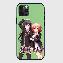 Чехол для iPhone 12 Pro Max Юи и Юкино OreGairu, цвет: 3D-черный