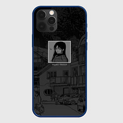 Чехол для iPhone 12 Pro Max BlackWHITE, цвет: 3D-тёмно-синий