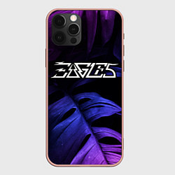 Чехол iPhone 12 Pro Max Eagles Neon Monstera