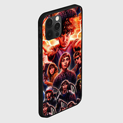 Чехол для iPhone 12 Pro Max Stranger Things Арт, цвет: 3D-черный — фото 2