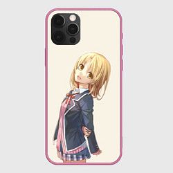 Чехол для iPhone 12 Pro Max Ироха Ишики OreGairu, цвет: 3D-малиновый