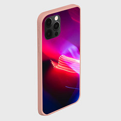 Чехол для iPhone 12 Pro Max Неоновая палитра цветов - Красный, цвет: 3D-светло-розовый — фото 2