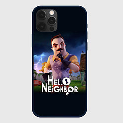 Чехол для iPhone 12 Pro Max Hello Neighbor игра Привет сосед, цвет: 3D-черный