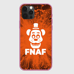 Чехол для iPhone 12 Pro Max Five Nights At Freddys - вспышка молнии, цвет: 3D-малиновый