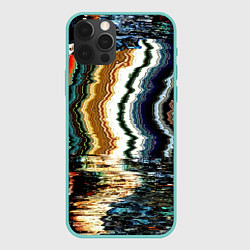 Чехол для iPhone 12 Pro Max Glitch pattern - fashion trend, цвет: 3D-мятный