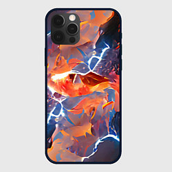 Чехол для iPhone 12 Pro Max Fire thunder, цвет: 3D-черный