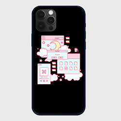 Чехол для iPhone 12 Pro Max Ретро Браузер Кавай, цвет: 3D-черный