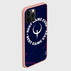 Чехол для iPhone 12 Pro Max Символ Quake и надпись best game ever, цвет: 3D-светло-розовый — фото 2