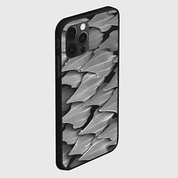 Чехол для iPhone 12 Pro Max Кожа акулы - броня, цвет: 3D-черный — фото 2