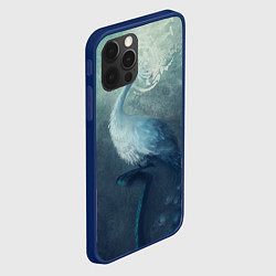 Чехол для iPhone 12 Pro Max Beautiful Peacock, цвет: 3D-тёмно-синий — фото 2