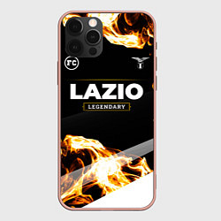 Чехол для iPhone 12 Pro Max Lazio legendary sport fire, цвет: 3D-светло-розовый