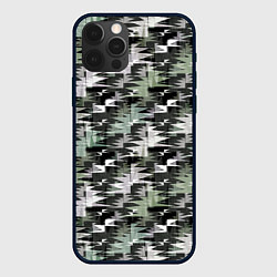 Чехол для iPhone 12 Pro Max Абстрактный камуфляжный темный, цвет: 3D-черный