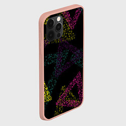 Чехол для iPhone 12 Pro Max Кружки в треугольниках, цвет: 3D-светло-розовый — фото 2