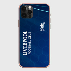 Чехол для iPhone 12 Pro Max Liverpool Соты Абстракция, цвет: 3D-светло-розовый