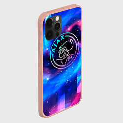 Чехол для iPhone 12 Pro Max Ajax неоновый космос, цвет: 3D-светло-розовый — фото 2