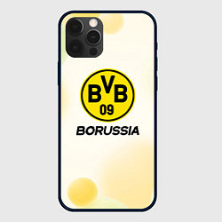 Чехол для iPhone 12 Pro Max Borussia Абстракция кружочки, цвет: 3D-черный