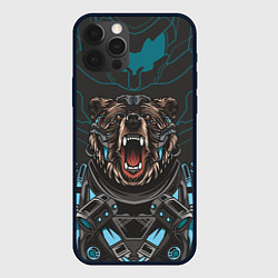 Чехол для iPhone 12 Pro Max Кибер медведь, цвет: 3D-черный