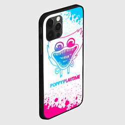 Чехол для iPhone 12 Pro Max Poppy Playtime neon gradient style, цвет: 3D-черный — фото 2