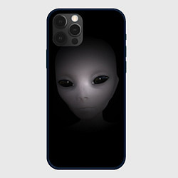 Чехол для iPhone 12 Pro Max Взгляд пришельца, цвет: 3D-черный