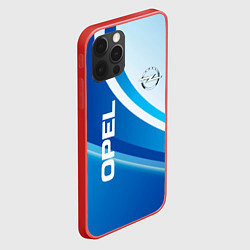 Чехол для iPhone 12 Pro Max Opel абстракция, цвет: 3D-красный — фото 2